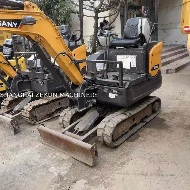 10.3KW Sany SY16C 1,6 Tonnen Minibagger mit Gummi und Original-Hydraulikpumpe