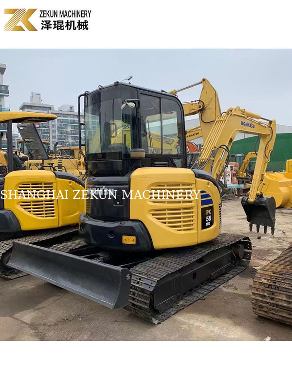 Second Hand Komatsu PC55MR-2 Bagger mit 28,5 kW Leistung und 0,2 m3 Eimerkapazität