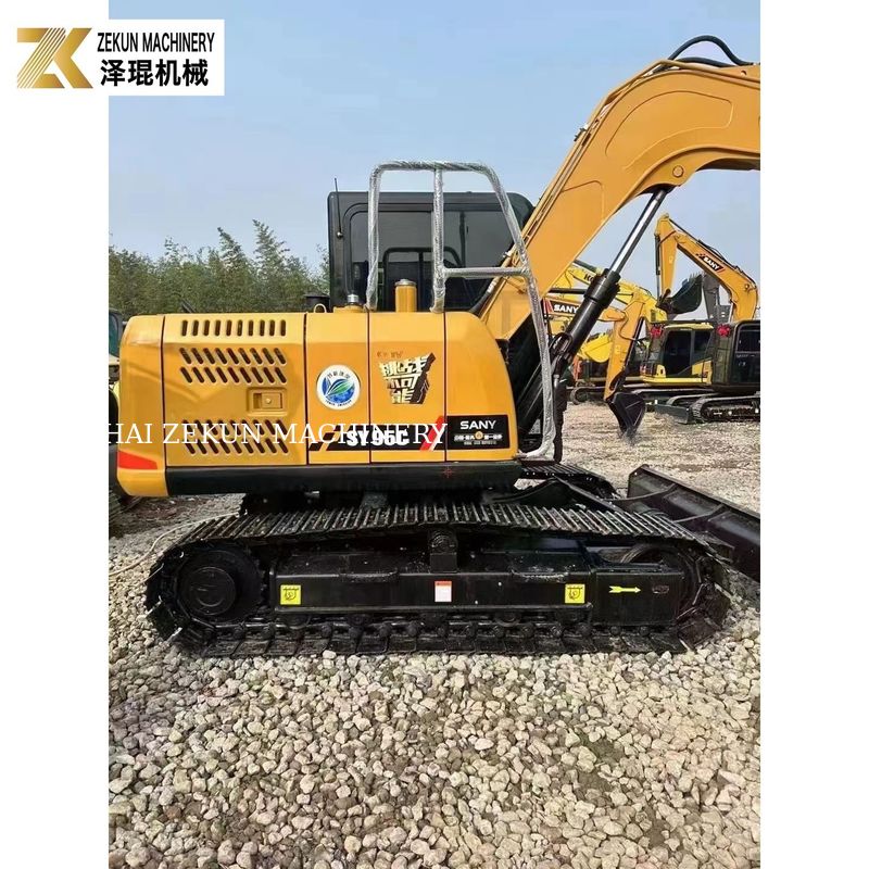 60.7KW Sany SY95 Bagger 9Ton Gebraucht Bagger Kubota V3800DI-T-E3B Motor