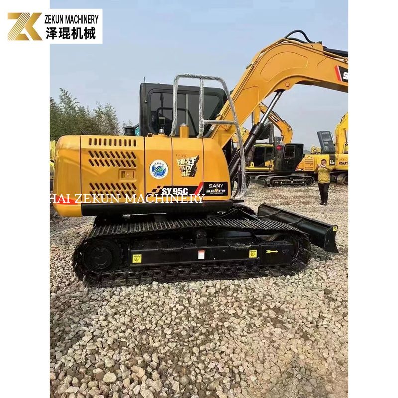 60.7KW Sany SY95 Bagger 9Ton Gebraucht Bagger Kubota V3800DI-T-E3B Motor