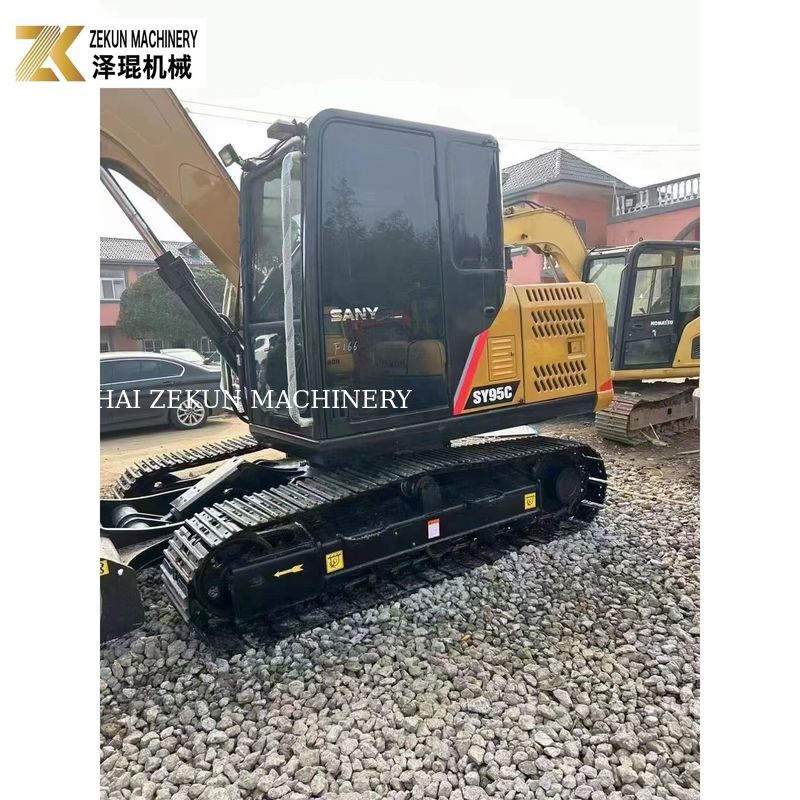 60.7KW Sany SY95 Bagger 9Ton Gebraucht Bagger Kubota V3800DI-T-E3B Motor