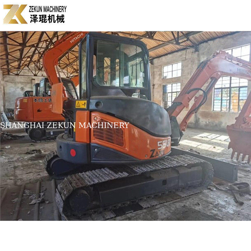 33.1Kw Leistung Hitachi ZX55 Bagger 5,5 Tonnen Mini Bagger mit 2001-4000 Arbeitsstunden