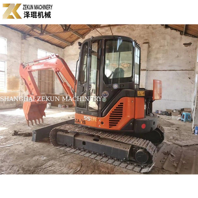 33.1Kw Leistung Hitachi ZX55 Bagger 5,5 Tonnen Mini Bagger mit 2001-4000 Arbeitsstunden