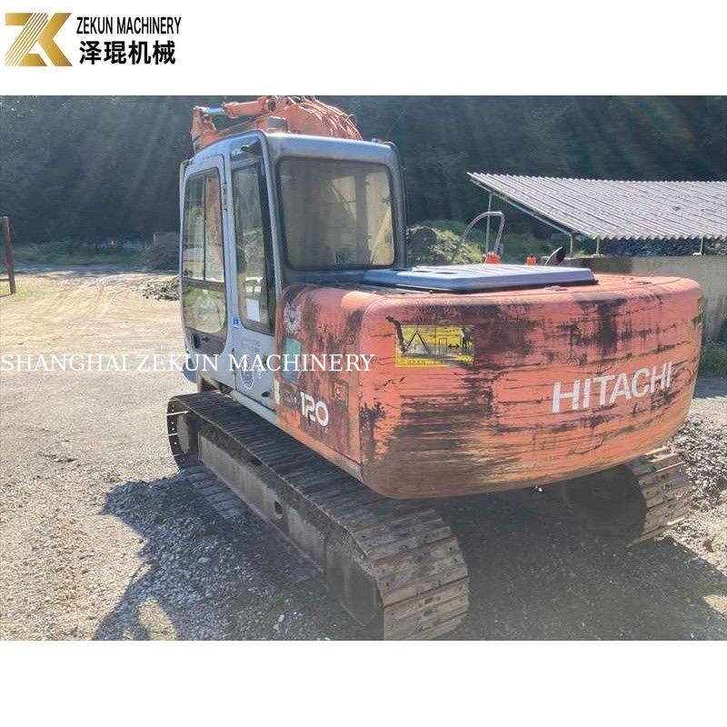 Originalfarbe 12 Tonnen gebrauchtes Hitachi EX 120 Bagger EX120-5 mit 60,5 kW ISUZU Motor