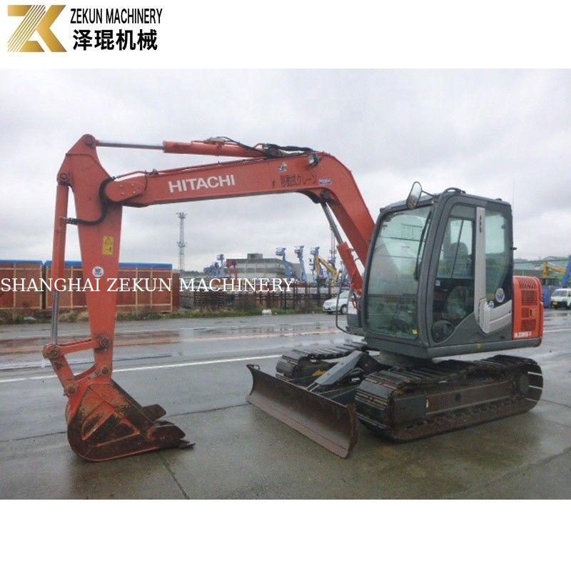 7 Tonnen schwerer Hitachi ZX 70 Bagger mit Daumen und leistungsstarkem ISUZU-Motor für kleine Eimer