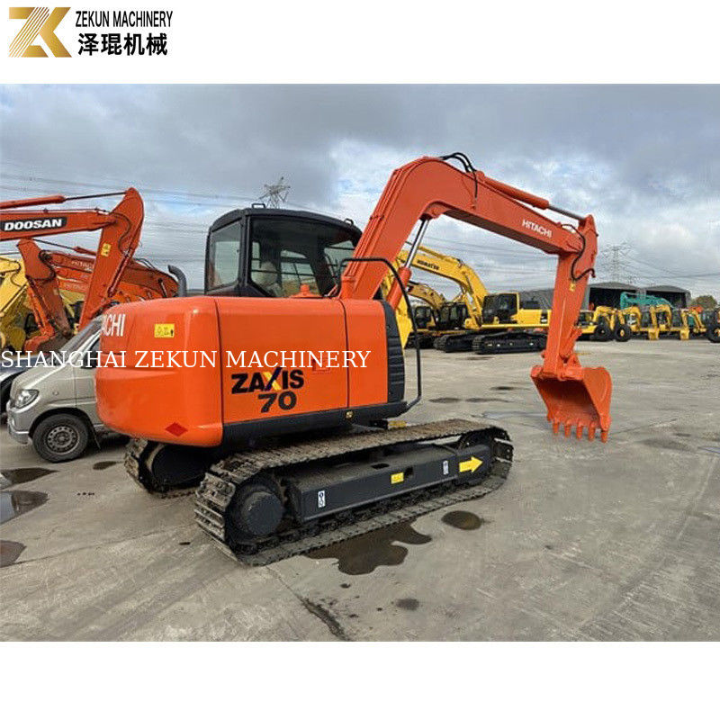 Gebrauchtes Hitachi ZX70 Bagger mit ISUZU-Motor und Original-Hydraulikpumpe in Japan