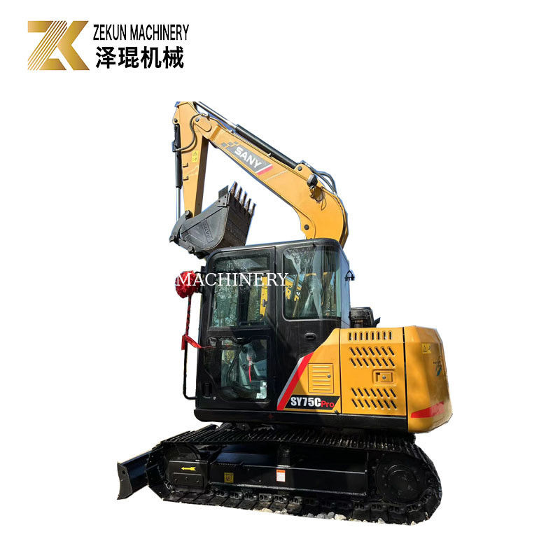 Gebraucht Sany SY75C Pro 7,5 Tonnen Mini Crawler Digger mit ISUZU Motor