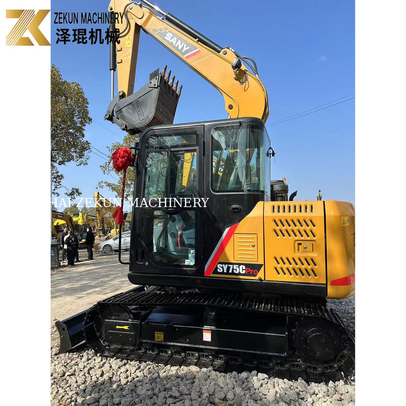 Gebraucht Sany SY75C Pro 7,5 Tonnen Mini Crawler Digger mit ISUZU Motor