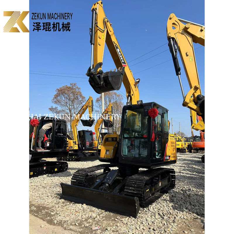 Gebraucht Sany SY75C Pro 7,5 Tonnen Mini Crawler Digger mit ISUZU Motor