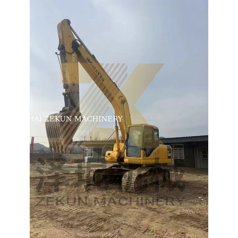 0.8m3 Eimerkapazität Gebraucht Komatsu PC200-7 Bagger mit anderen Hydraulikzylinder