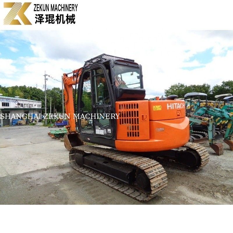 Japan importiert 7,5 Tonnen gebrauchtes Hitachi ZX75 Bagger Isuzu Motor ZX75US-A für die Landwirtschaft