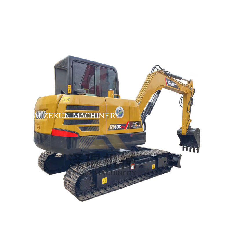 Sany SY60C Pro Crawler Hydraulischer Bagger mit Sany-Motor und 0-2000 Arbeitsstunden