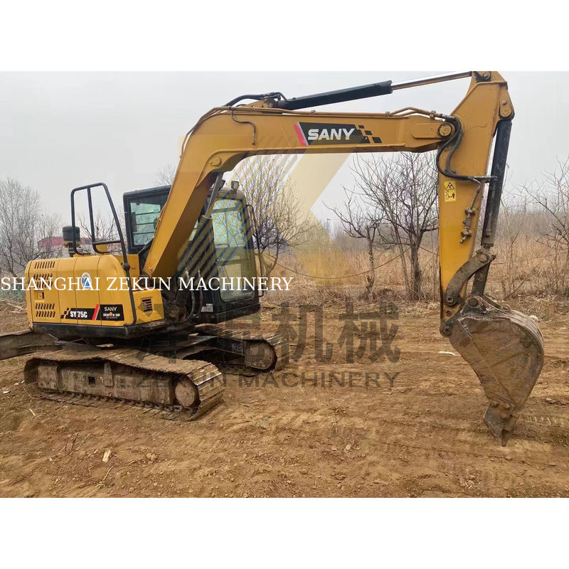 Gebrauchtes Sany SY75C Crawler Bagger in Shanghai mit 55 KW Leistung und 7000 KG Gewicht