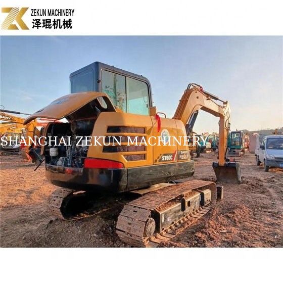 Gebrauchtes 6 Tonnen Sany SY60C PRO Bagger mit Sany-Motor und geringer Arbeitszeit