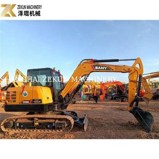Gebrauchtes 6 Tonnen Sany SY60C PRO Bagger mit Sany-Motor und geringer Arbeitszeit