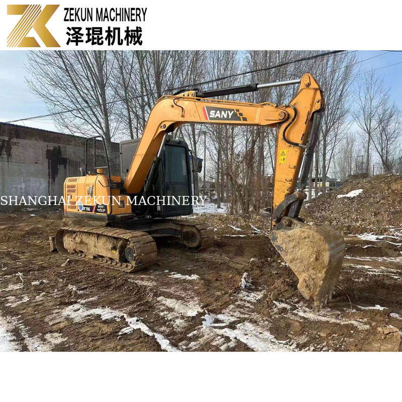 Gebraucht SANY 75C Bagger mit 40,9 kW Leistung und niedrigen Stunden zum Verkauf