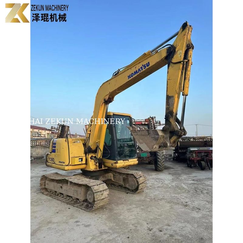 Gebraucht Japan Komatsu PC60-7 6 Tonnen bewegliche Crawler-Grabmaschine