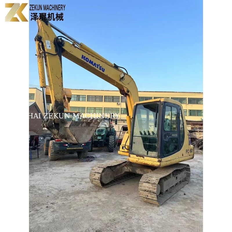 Gebraucht Japan Komatsu PC60-7 6 Tonnen bewegliche Crawler-Grabmaschine