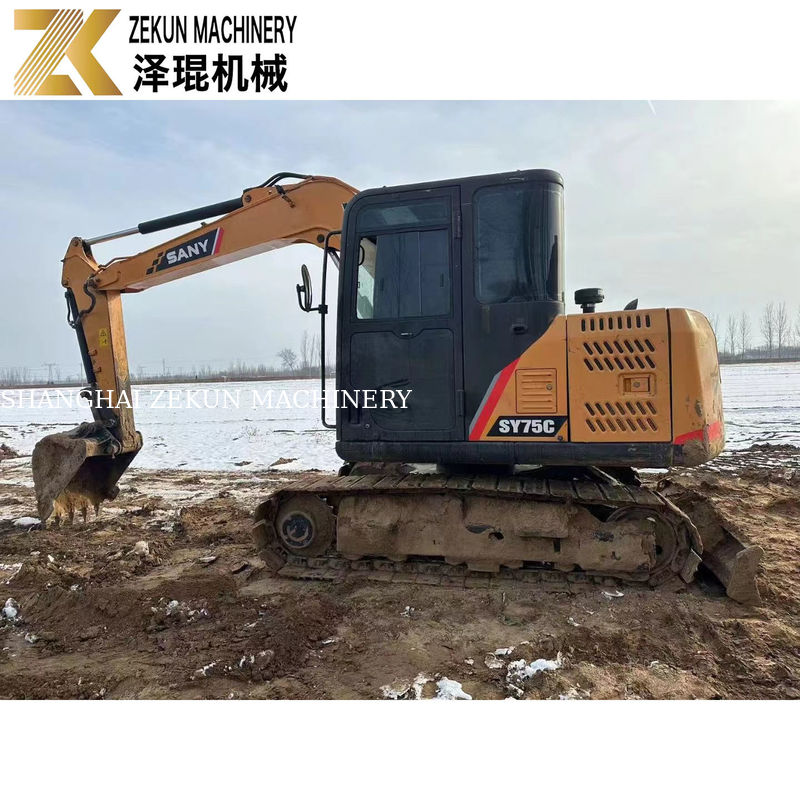 Gebraucht SANY 75C Bagger mit und Arbeitszeiten 2001-4000 Nur 7500 KG Maschinengewicht