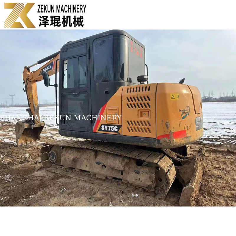 Gebraucht SANY 75C Bagger mit und Arbeitszeiten 2001-4000 Nur 7500 KG Maschinengewicht