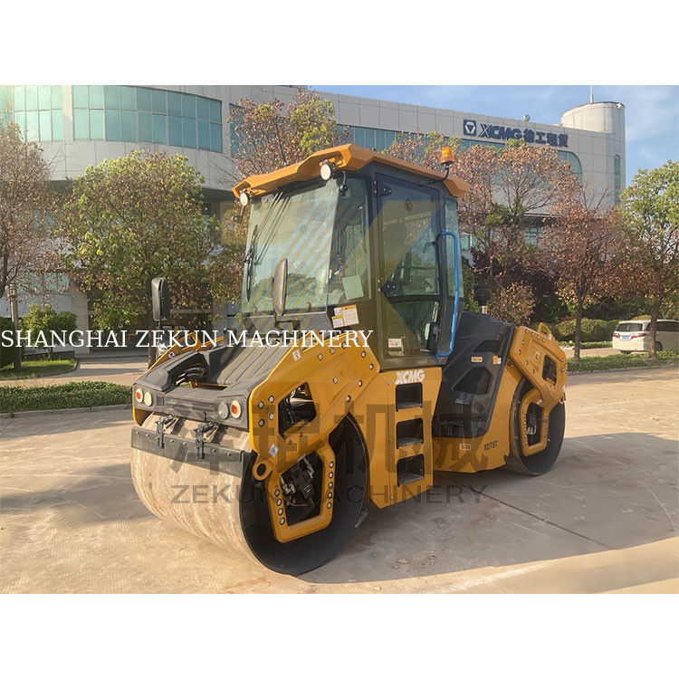 7 Tonnen XCMG XD75T Doppeltrommelrolle EU Stufe V Straßenbaumaschinen