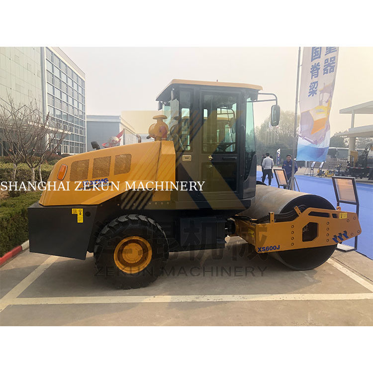 XCMG XS600J 6T Rollen benutzt Einzeltrommel Stufe III Straßenarbeit