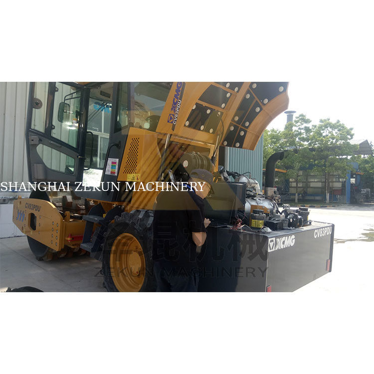 8 Tonnen XCMG CV83U Hydraulische Trommelrolle EU-Stufe T4F-Maschine