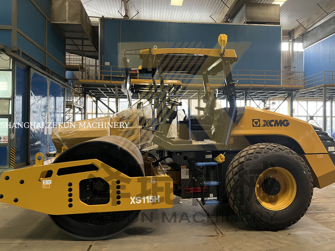 11 Tonnen XCMG XS115 Vollhydraulische Walze EU Stufe II Straßenausstattung